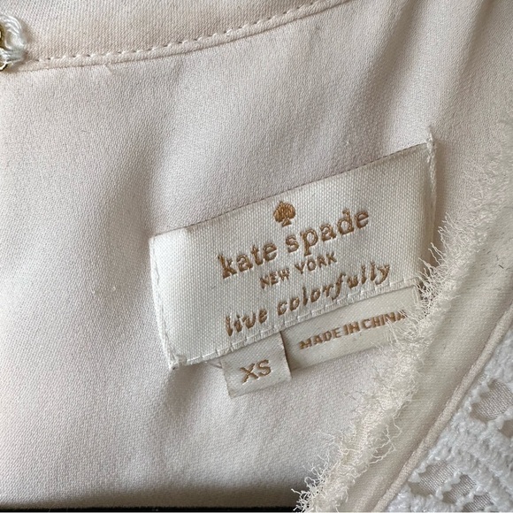 Kate Spade-Lace Front Dainty Sleeveless Blouse (Size:XS) - Picture 10 of 10